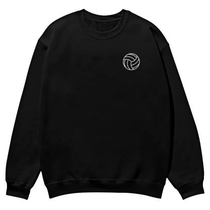 Volleyball Player Printed Crew Neck Sweatshirt-moweekender
