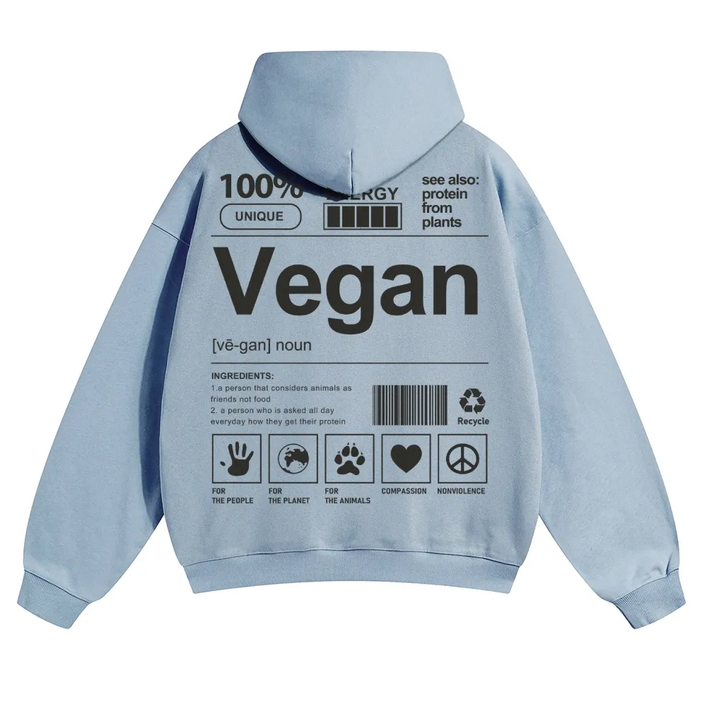 Vegan Unisex Casual Anime Print Hoodie-moweekender