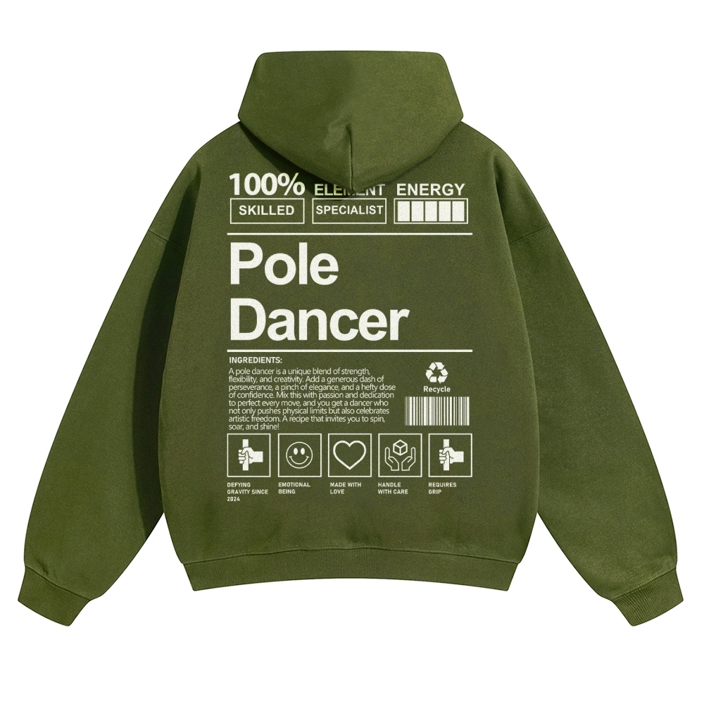 Pole Dancer Solid Color Hoodie