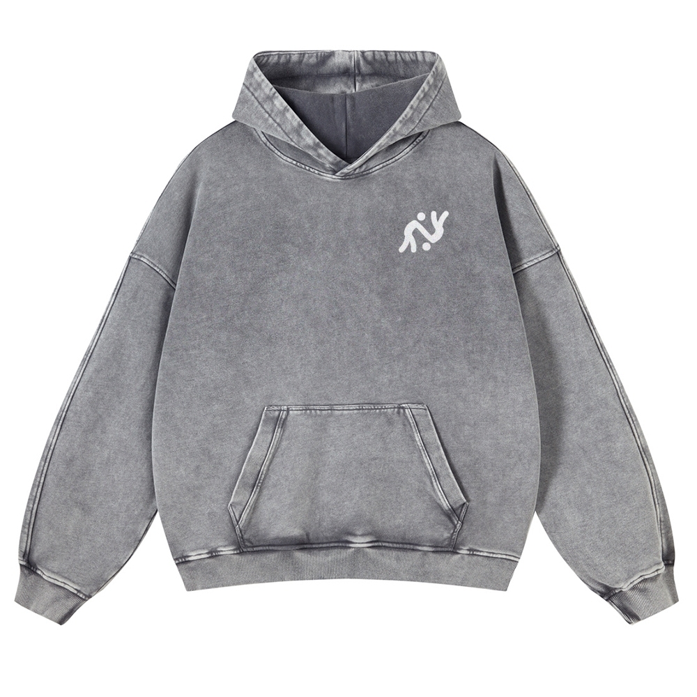 Judo Printed Vintage Washed Hoodie-moweekender