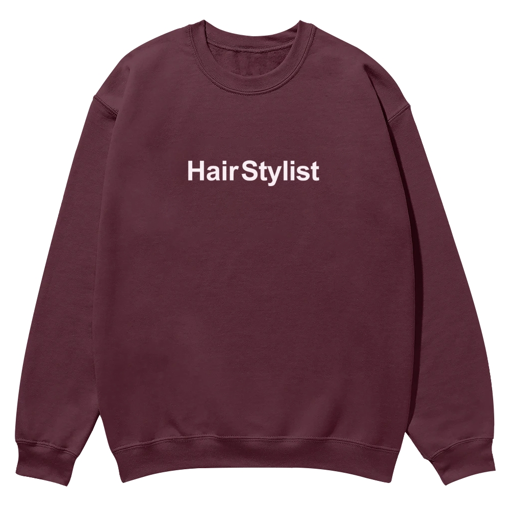 Hair Stylist Pattern Crew Neck Sweatshirt-moweekender
