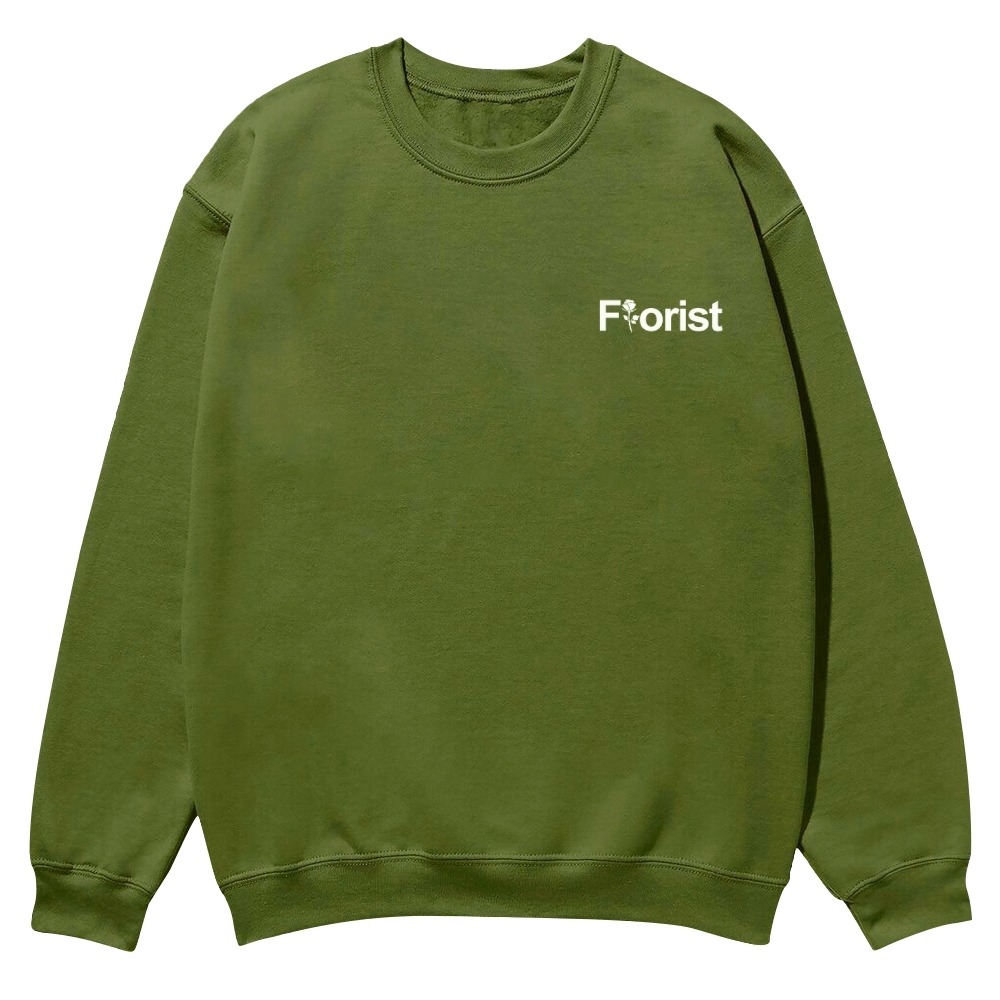 Florist Pattern Crew Neck Sweatshirt-moweekender