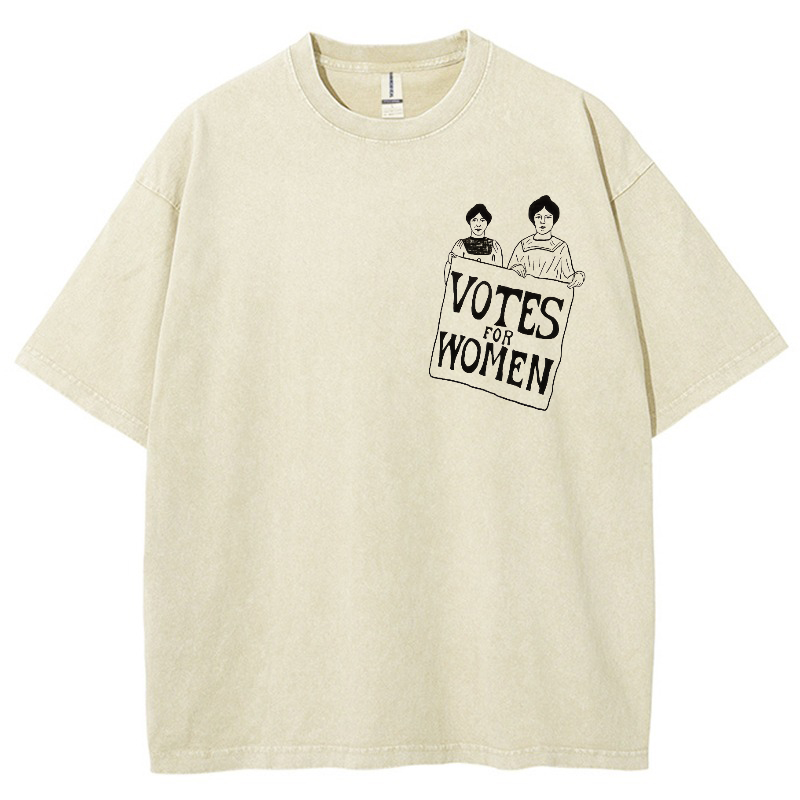 Vote Women Vintage Snowflake Washed T-Shirt-moweekender