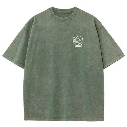 Godmother Unisex Fit Washed T-Shirt-moweekender