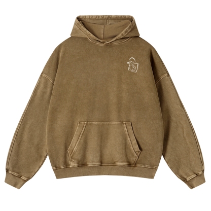 Mom Printed Vintage Washed Hoodie-moweekender