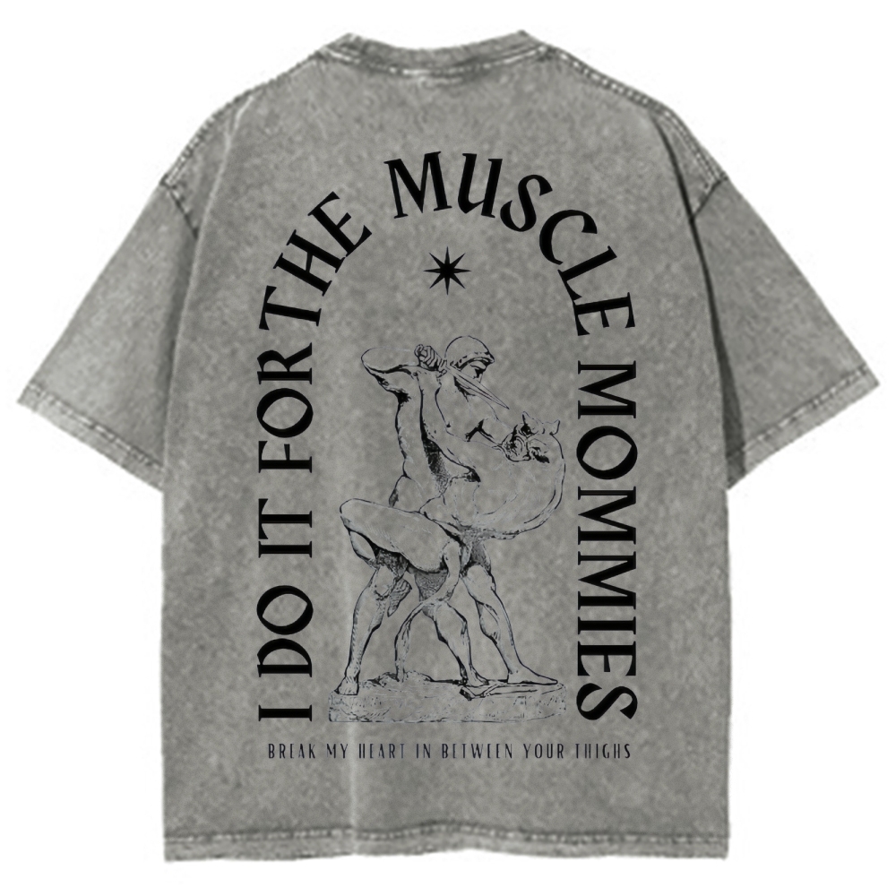 Do For Muscle Vintage Snowflake Washed T-Shirt-moweekender