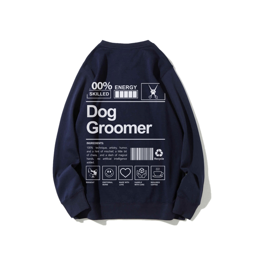 Dog Groomer Casual Crewneck Sweatshirt-moweekender