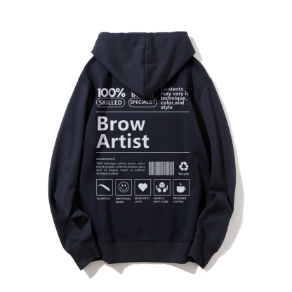 Brow Artist Casual Hoodie-moweekender