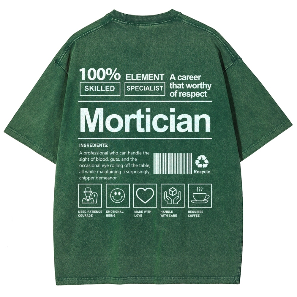 Mortician Unisex Fit Washed T-Shirt-moweekender