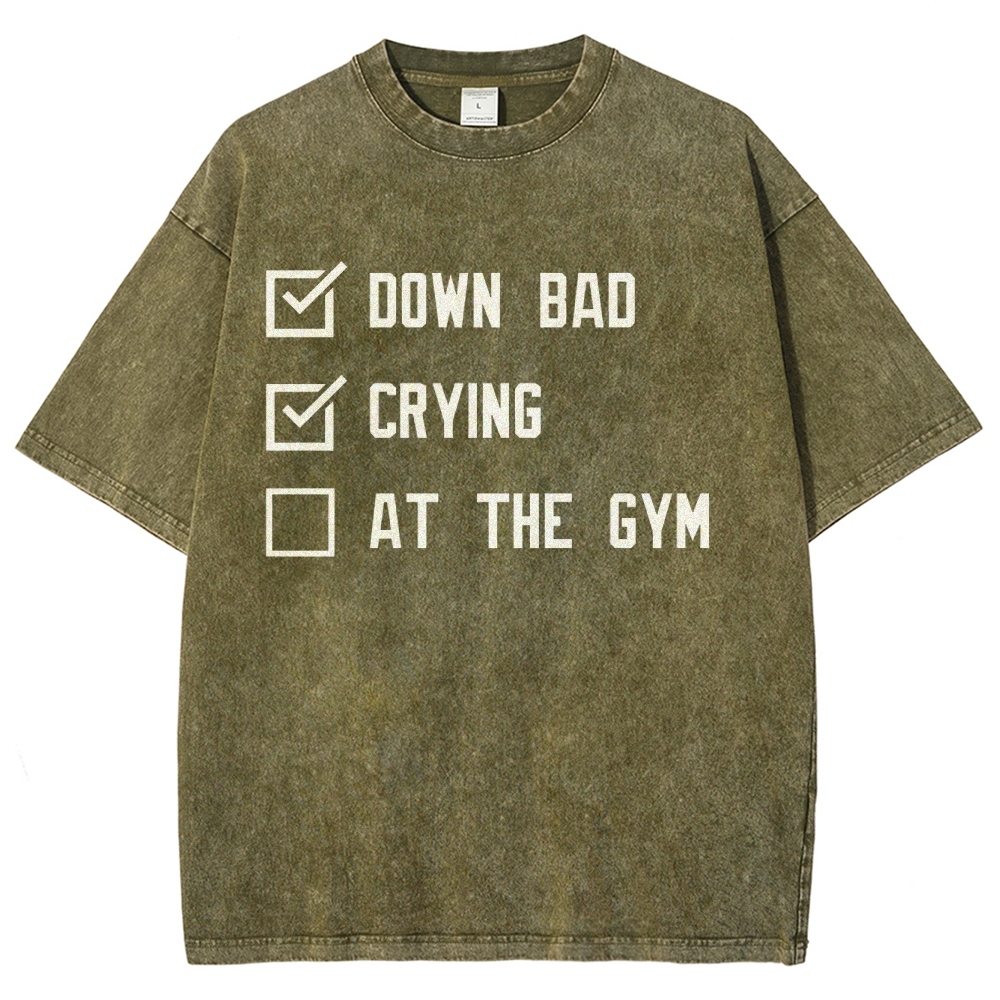 At The Gym Vintage Snowflake Washed T-Shirt-moweekender