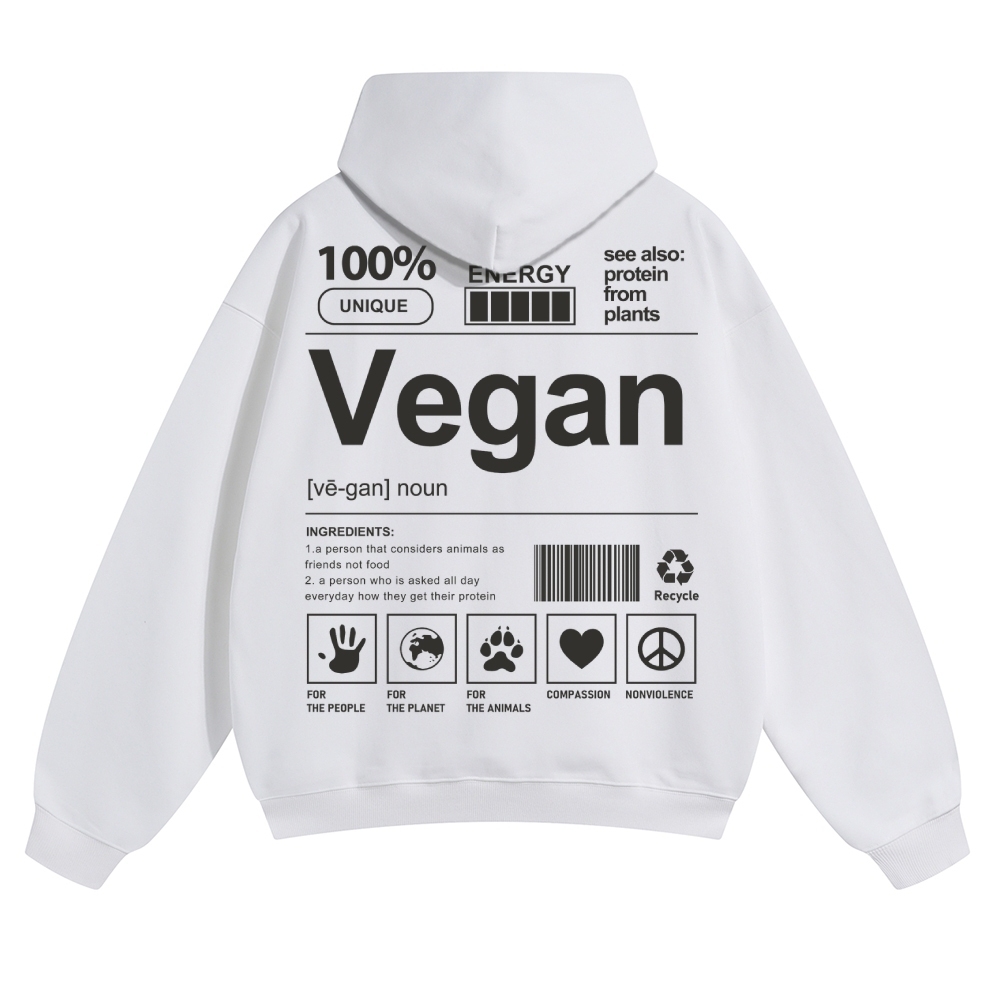Vegan Unisex Casual Anime Print Hoodie-moweekender