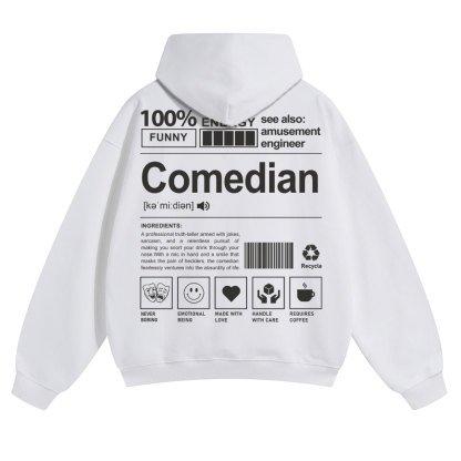 Comedian Unisex Casual Anime Print Hoodie-moweekender