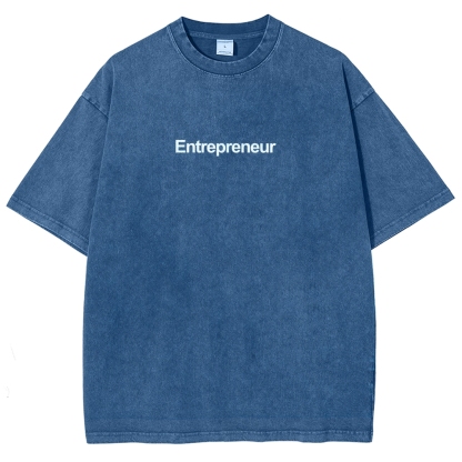 Entrepreneur Unisex Fit Washed T-Shirt-moweekender