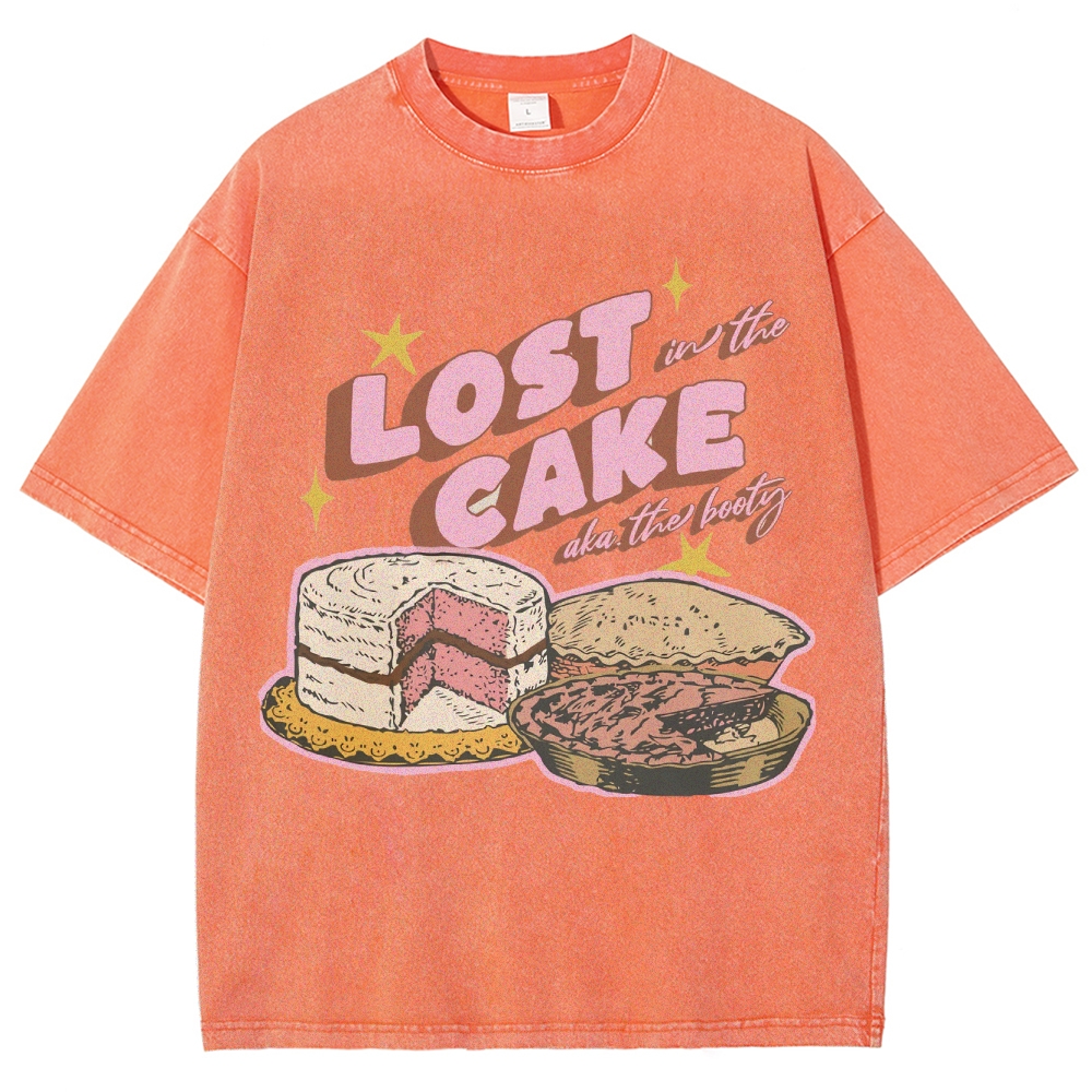 Lost in the Cake Vintage Snowflake Washed T-Shirt-moweekender