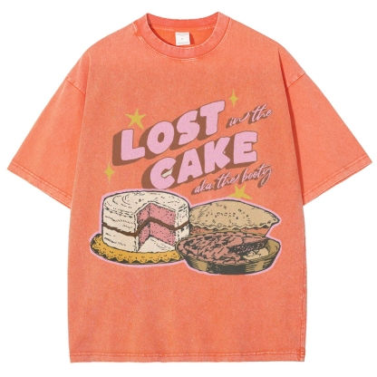 Lost in the Cake Vintage Snowflake Washed T-Shirt-moweekender