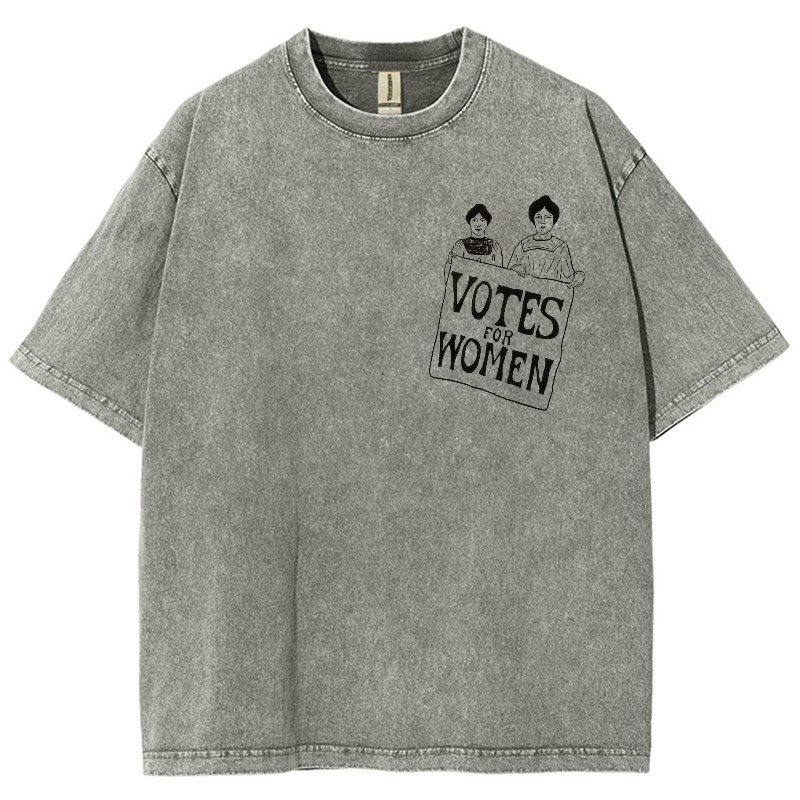 Vote Women Vintage Snowflake Washed T-Shirt-moweekender