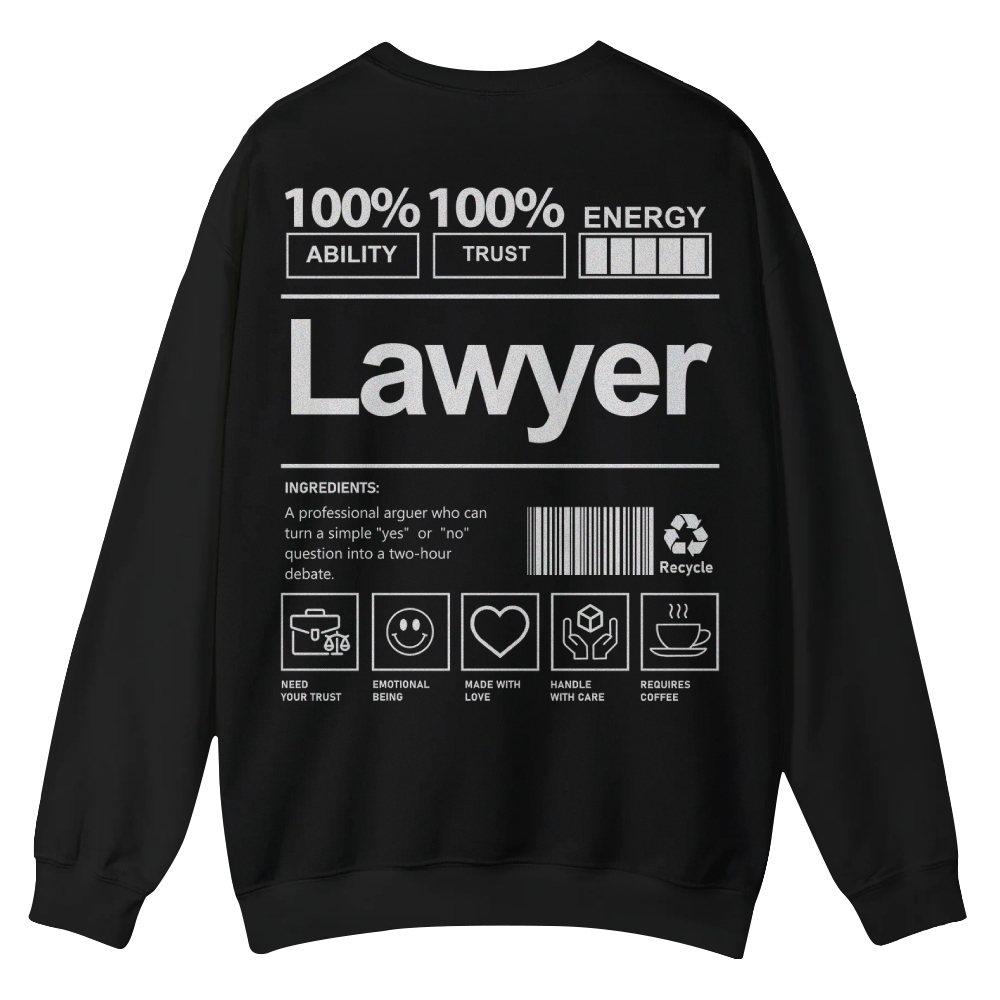 Lawyer Casual Crewneck Sweatshirt