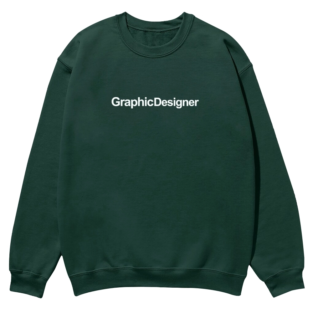 Graphic Designer Printed Crew Neck Sweatshirt-moweekender