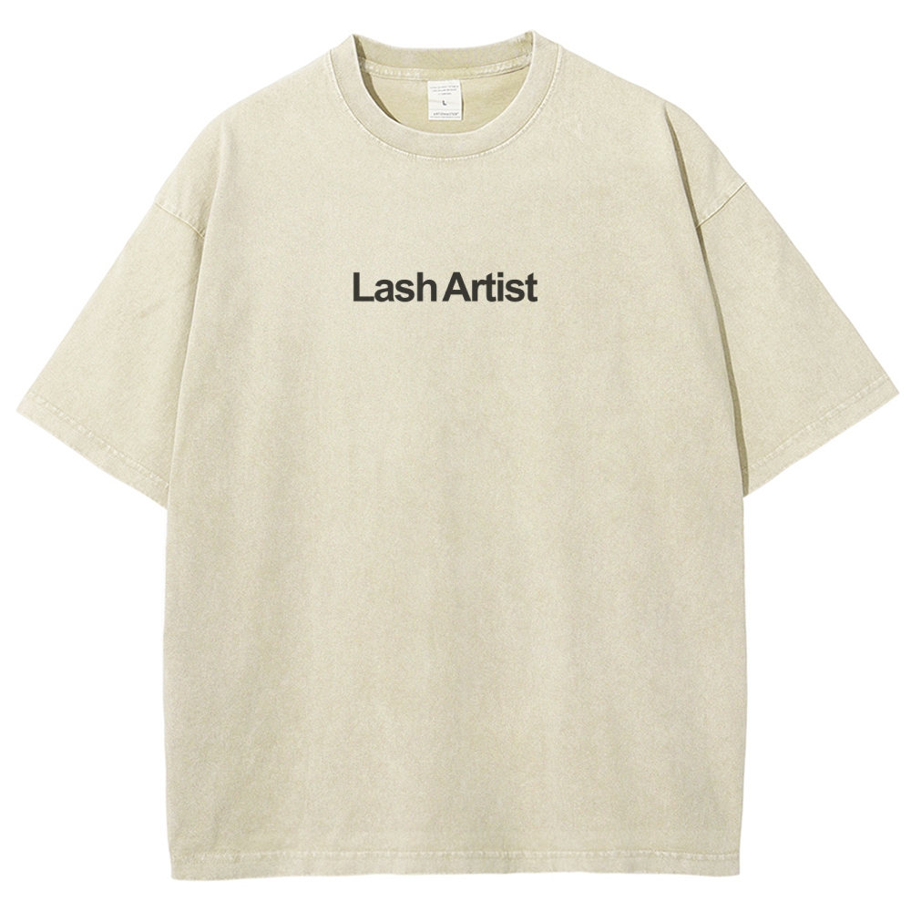 Lash Artist Unisex Fit Washed T-Shirt-moweekender