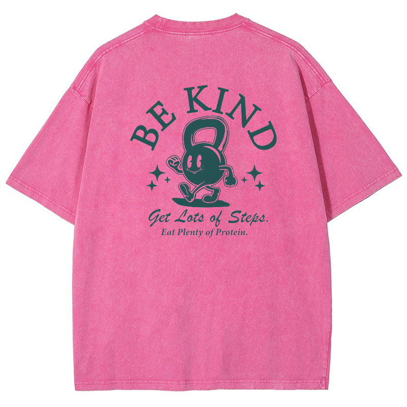 Be Kind Vintage Snowflake Washed T-Shirt-moweekender
