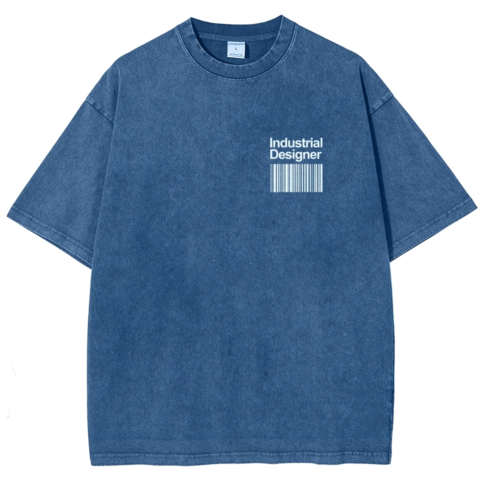 Industrial Designer Unisex Fit Washed T-Shirt-moweekender