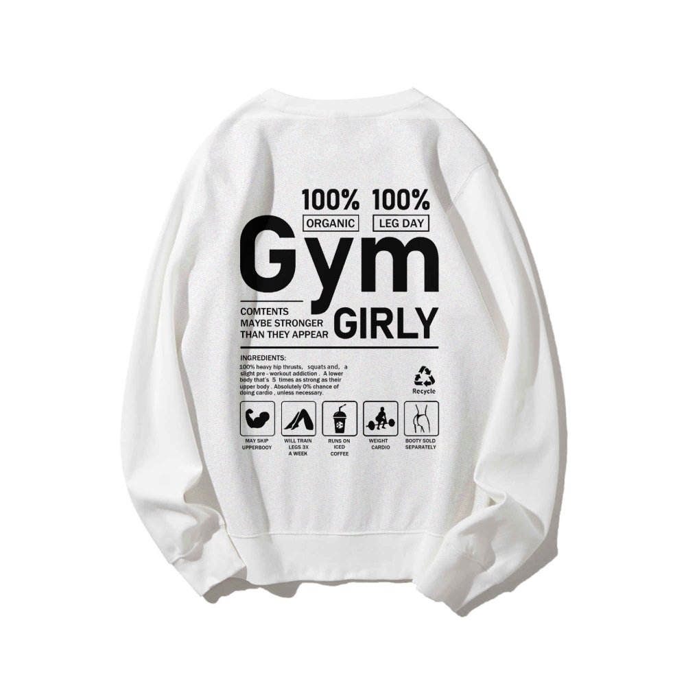 Gym Girl Long Sleeved Sweatshirt-moweekender