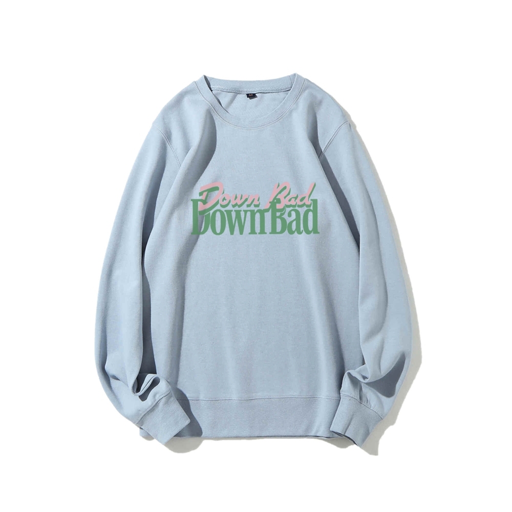Down Bad Crying At The Gym Casual Crewneck Sweatshirt-moweekender