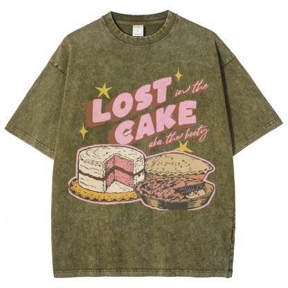 Lost in the Cake Vintage Snowflake Washed T-Shirt-moweekender