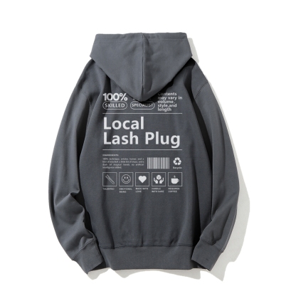 Local Last Plug Long Sleeved Hoodie-moweekender