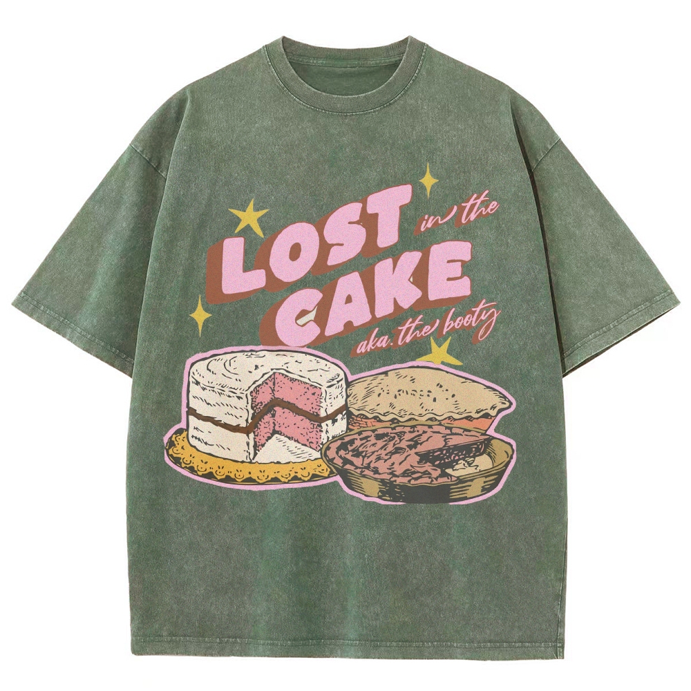 Lost in the Cake Vintage Snowflake Washed T-Shirt-moweekender