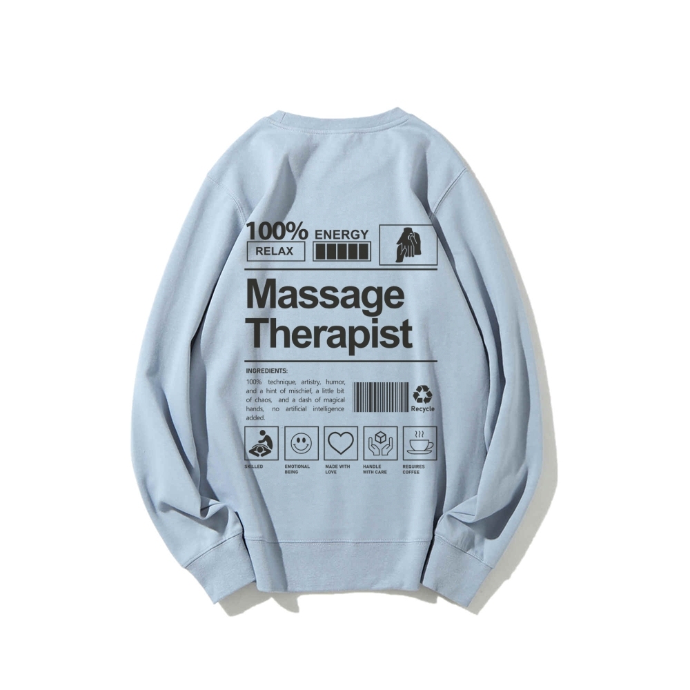 Massage Therapist Casual Crewneck Sweatshirt-moweekender
