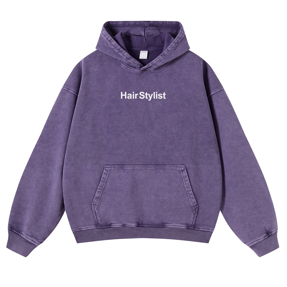 Hair Stylist Vintage Washed Hoodie-moweekender