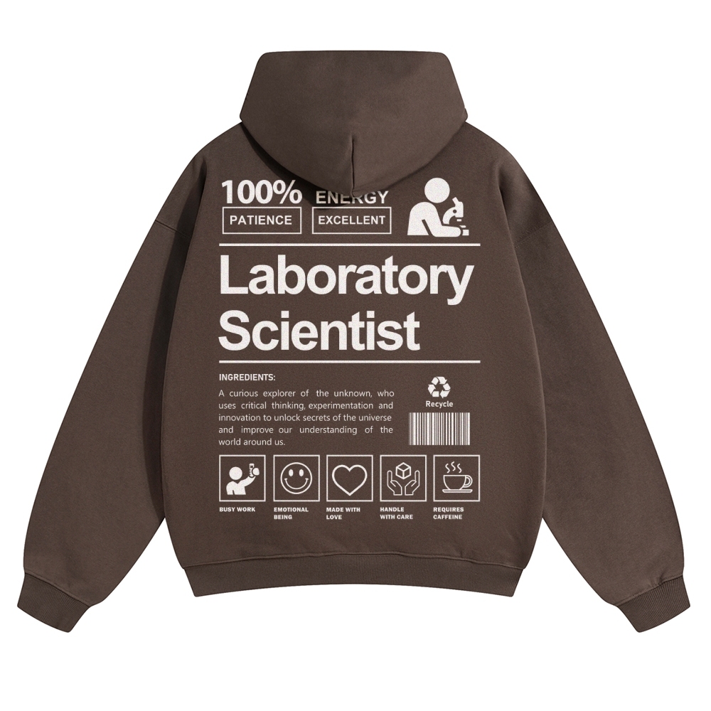 Laboratory Scientist Solid Color Hoodie-moweekender