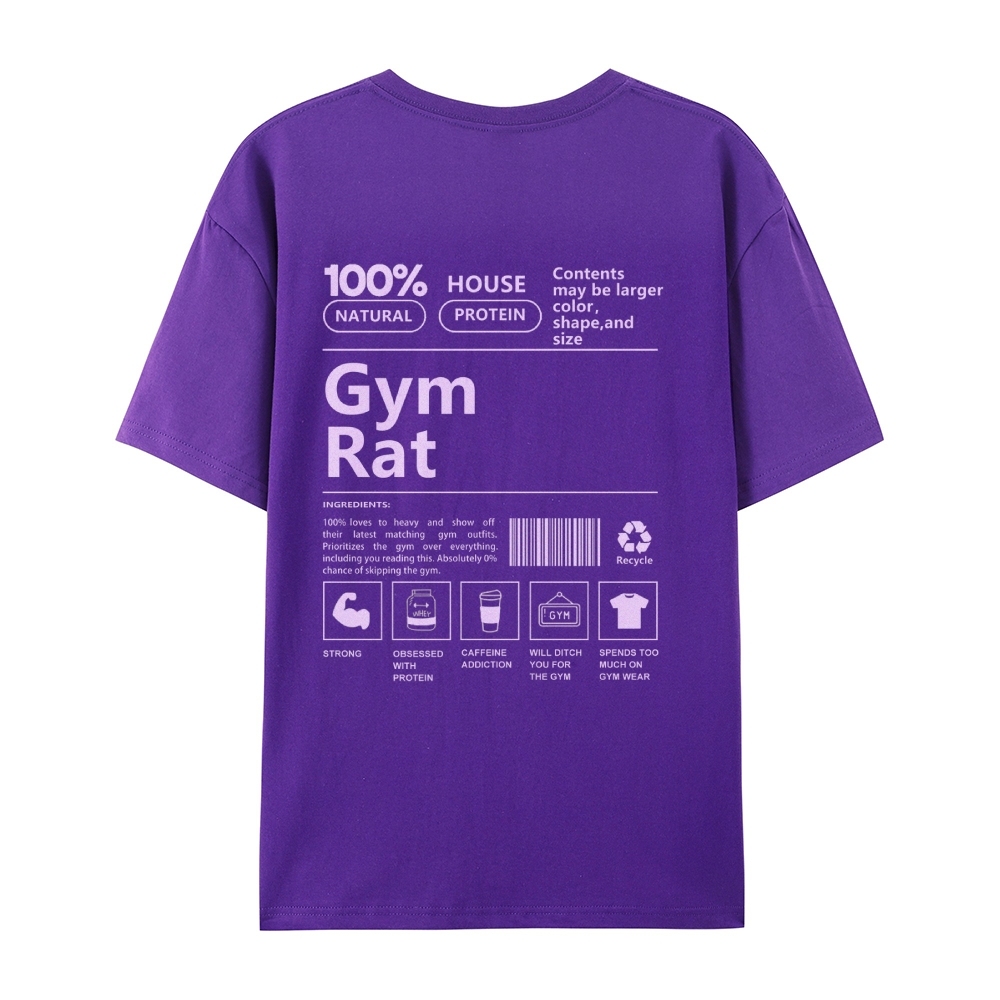 Gym Rat Casual Short Sleeve T-Shirt-moweekender