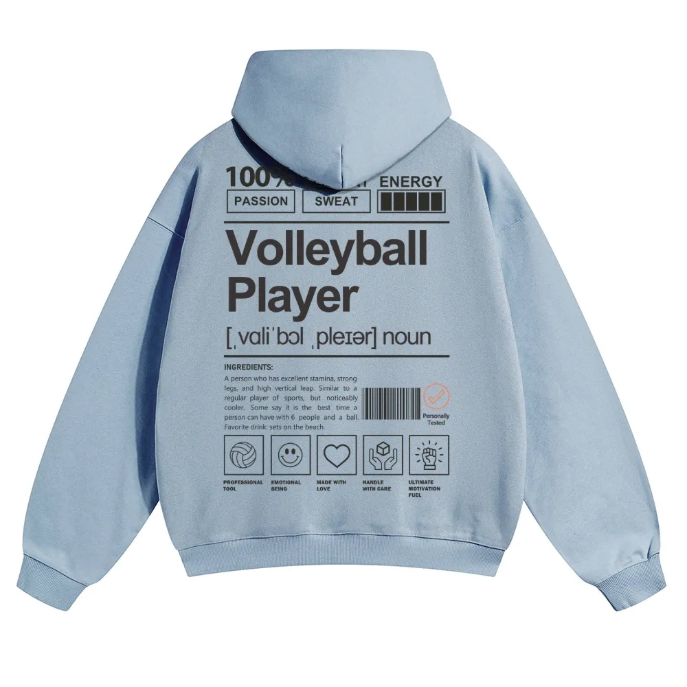 Volleyball Player Unisex Casual Anime Print Hoodie-moweekender