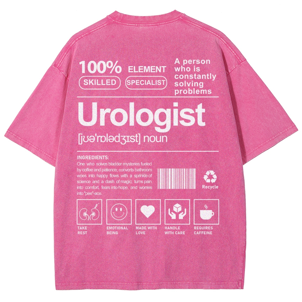 Urologist Unisex Fit Washed T-Shirt-moweekender
