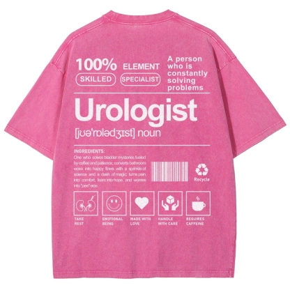 Urologist Unisex Fit Washed T-Shirt-moweekender