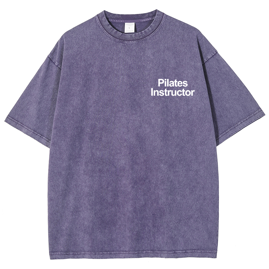 Pilates Instructor Unisex Fit Washed T-Shirt