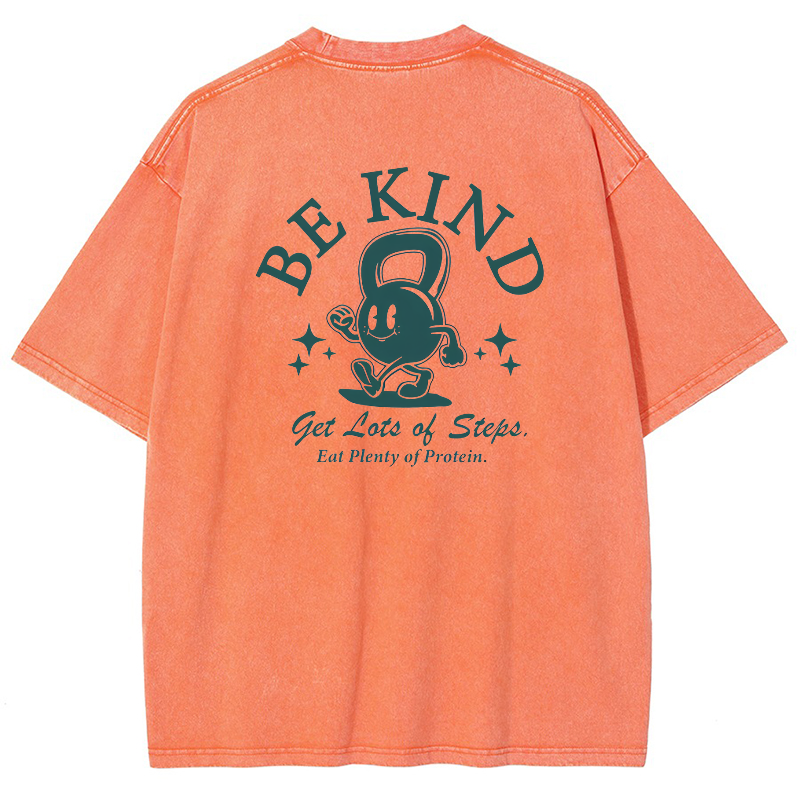 Be Kind Vintage Snowflake Washed T-Shirt-moweekender