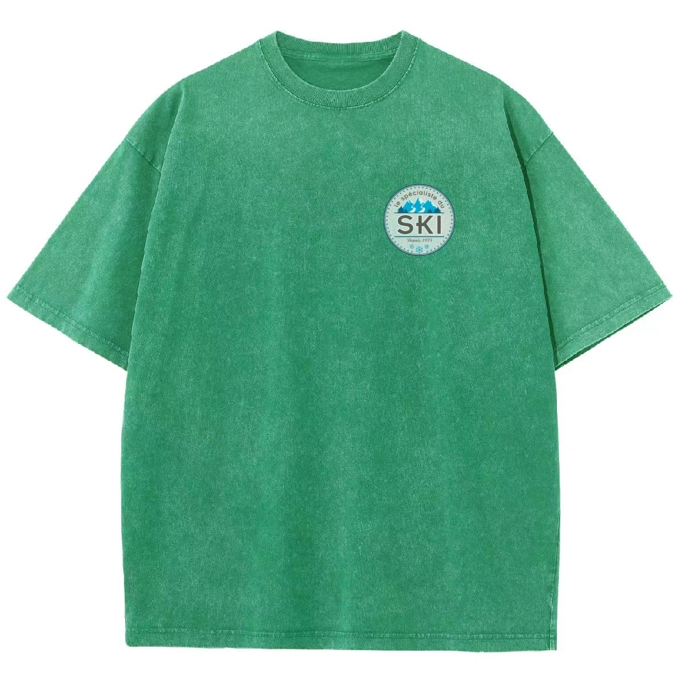 Skieur Unisex Fit Washed T-Shirt-moweekender