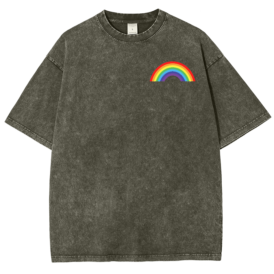 Pride Lift Unisex Vintage Washed Short Sleeve T-Shirt-moweekender