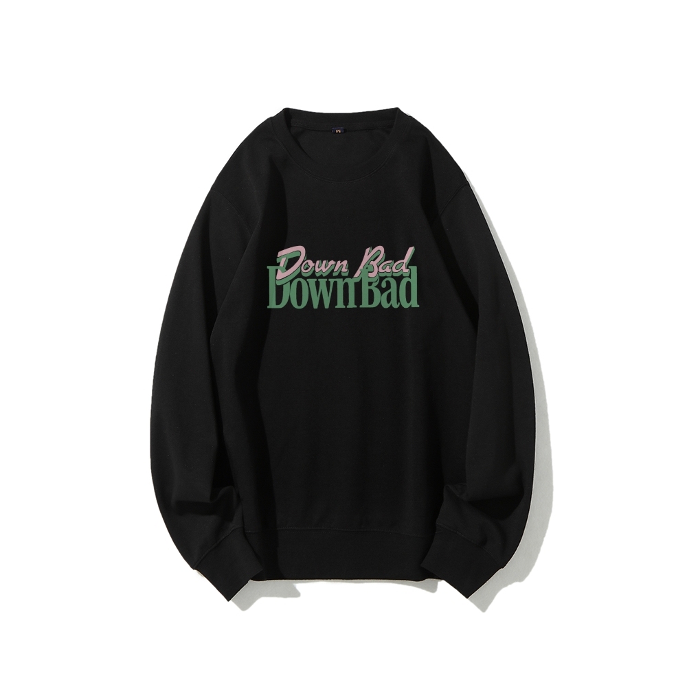 Down Bad Crying At The Gym Casual Crewneck Sweatshirt-moweekender