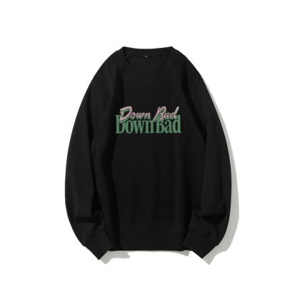 Down Bad Crying At The Gym Casual Crewneck Sweatshirt-moweekender