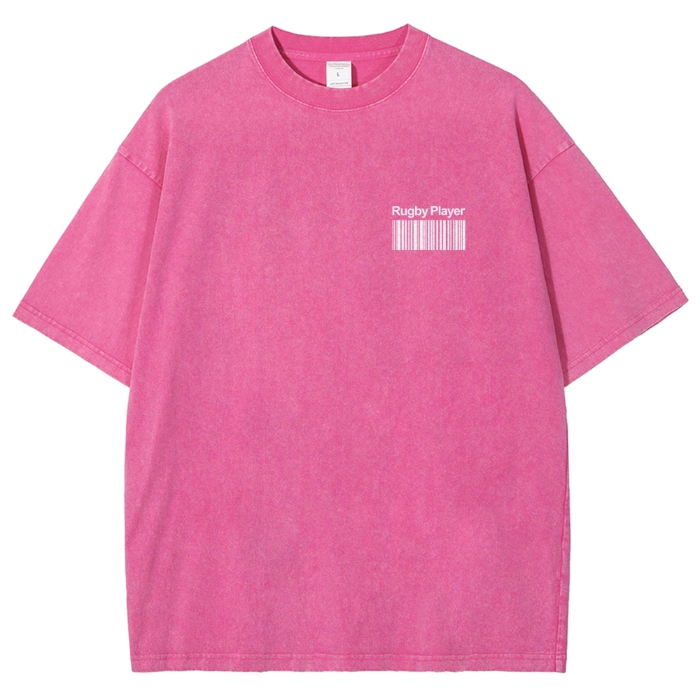 Rugby Player Unisex Fit Washed T-Shirt-moweekender