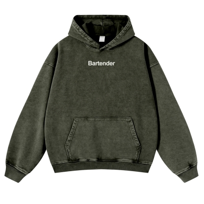 Bartender Printed Vintage Washed Hoodie-moweekender