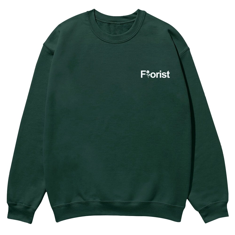 Florist Pattern Crew Neck Sweatshirt-moweekender