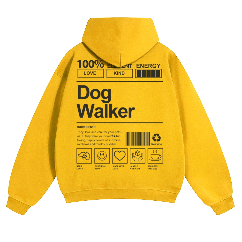 Dog Walker Unisex Casual Anime Print Hoodie-moweekender