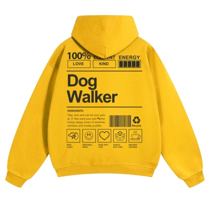 Dog Walker Unisex Casual Anime Print Hoodie-moweekender