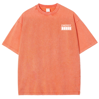 QR Code Customized Unisex Fit Washed T-Shirt