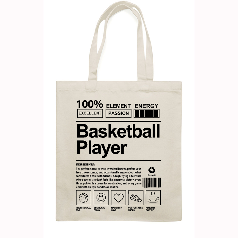 Basketball Player Leisure Canvas Bag